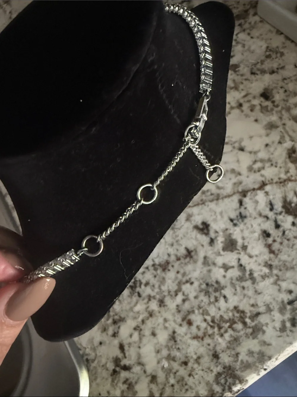 GIVENCHY crystal Tennis Necklace